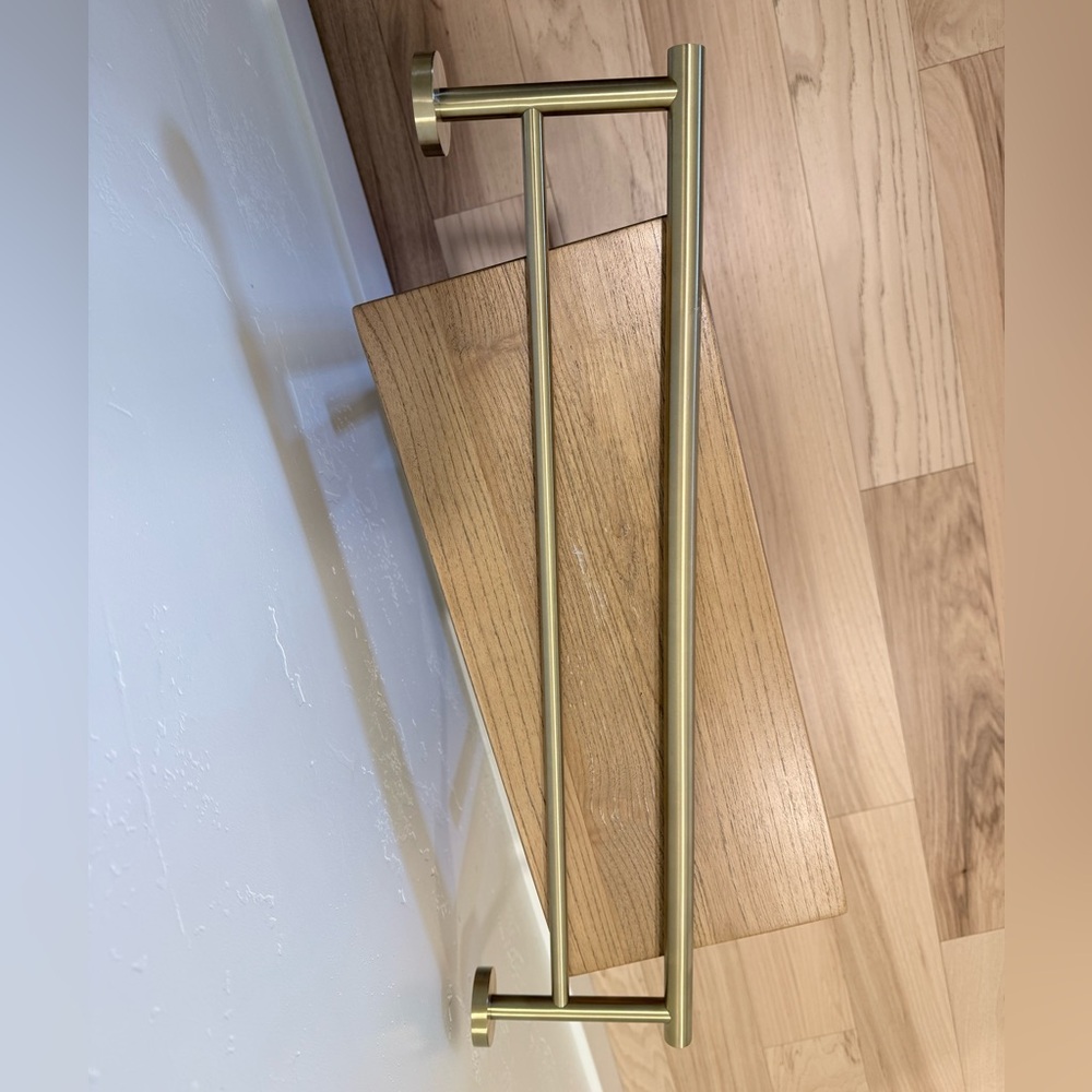 Gold Metal Double Towel Bar